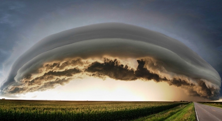 Different Cloud - nice, beauty, plantation, sky, wheat, photography, beije, road, storm, amazing, arc, cool, clouds, corn, green, lantation, fields, landscape, way, ng, plants, nature, pathway, arch, agriculture, forces of nature, beautiful, scenery, colors, awesome, photo, gray