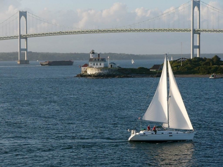 Rhode Island Sailing - rhode island sailing, scenic rhode island, rhode island landscape, rhode island, sailing