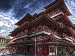 fantastic temple in singapore hdr