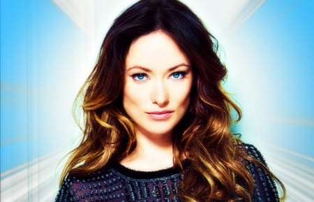 Olivia Wilde - blue, woman, girl, olivia wilde, beauty, actress, blue eyes