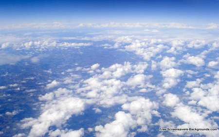 Clouds Form a Plane - sky, plane, cool, blue