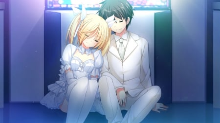 ♡ Dream Lover ♡ - pretty, anime, female, romantic, dress, blonde, guy, romance, blond hair, green hair, long hair, male, short hair, blond, nice, sleeping, anime girl, twintails, hot, girl, blonde hair, lovely, love, sweet, handsome, sleep, cute, lover, sexy, couple