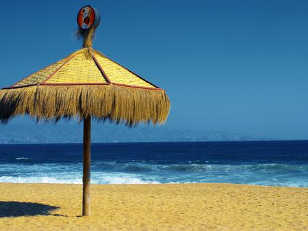 	seaside umbrella - seaside, umbrella