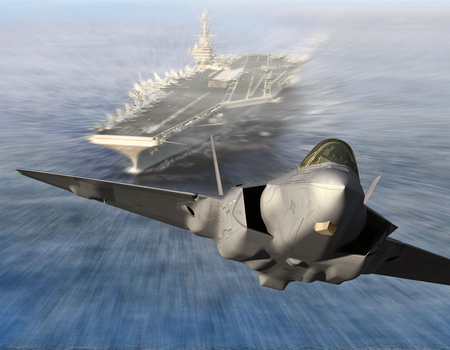 F-35C Lightning II; A Manmade Stallion. - firepower, wing, navy, plane, military, stealth