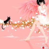 Pink winged girl