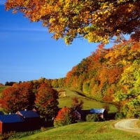 Vermont Woodstock In Autumn