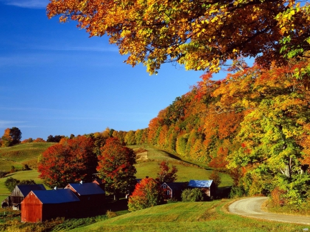 Vermont Woodstock In Autumn