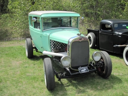 1930 Ford Sedan at the park