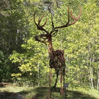 Deer statue