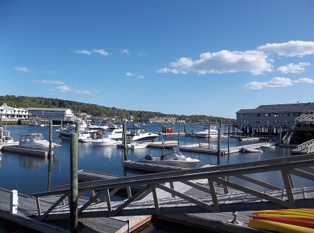 Boothbay Harbor, Maine - sky, ocean, boats, boothbay harbor