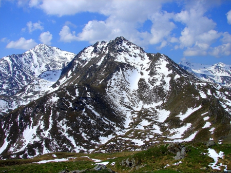 Tiroler Berge - nature, berge, mountains, sonne