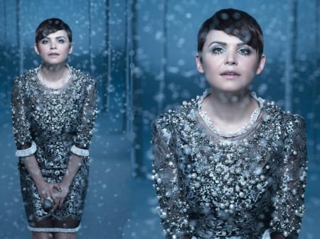 Ginnifer Goodwin - Snowflakes - actress, goodwin, ginnifer goodwin, ginnifer, model