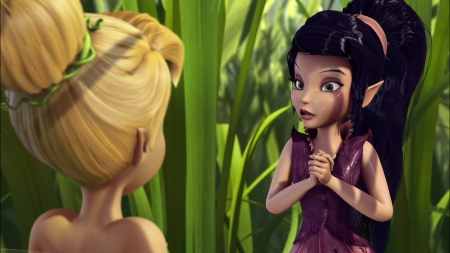 Tinker Bell and Vidia - talking, vidia, and, tinker bell