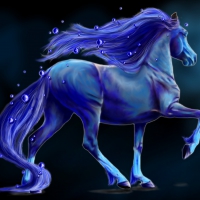 Blue fantasy Bubble horse~