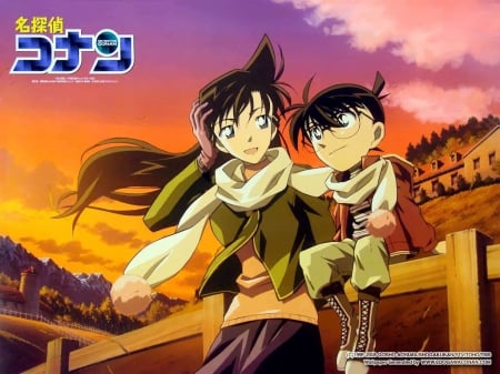 Conan's - wallapers, anime, coana edogawa, detective conan, ran mouri