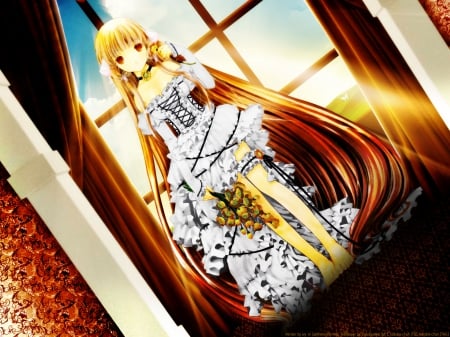 ã¡ã‚‡ã³ã£ãƒ„ - sunbeams, chi, flowers, chobits, dress