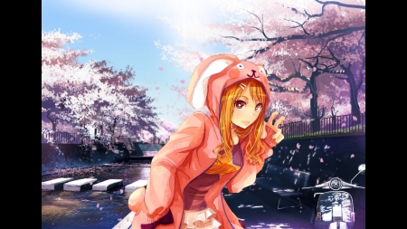 Anime Girl - girl, hasen, hair, anime, cute, outfit, long