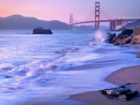 San Francisco, USA golden gate - gate, golden, san francisco, beach