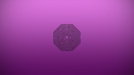 Maze - Maze, pentagon, purple, illusion