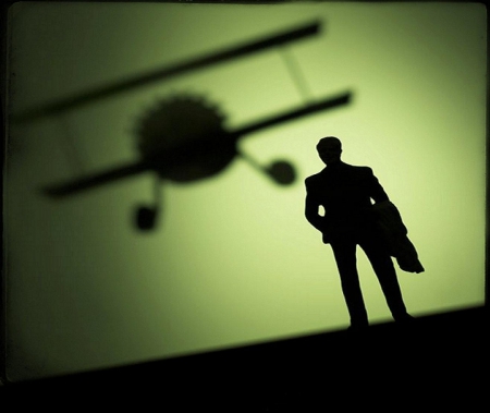 Pilot - silhouette, man, shadow, pilot