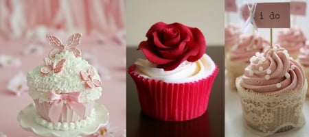 yummy - pastelitos, pretty, sweers, cupcakes, food, flowers, sugar