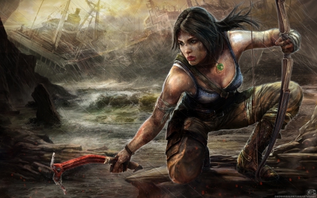 Tom Raider 2013 - Tom Raider, 2013, Action, Video games, Sara Croft, Adventure