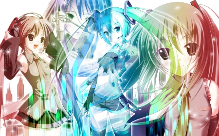 Colorful Sound - hatsune miku, rainbow, music, colorful, sound