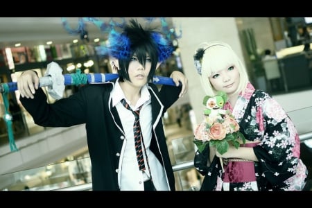 Rin & Shiemi - cosplay, anime, Ao no Exorcist, other