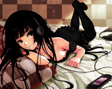 Koumiyouji Maiko - gakkou wo deyou, anime, black, black hair, player, koumiyouji maiko