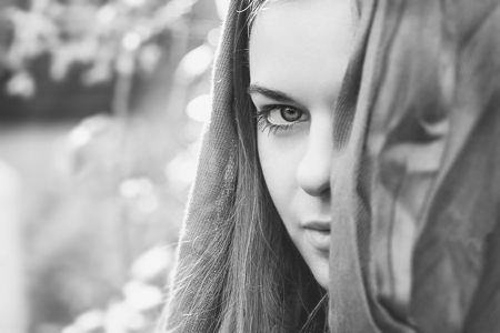 Beauty - veil, beauty, woman, model