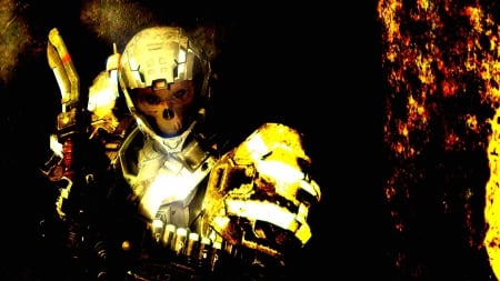 Alil early but... Happy holloween - yellow armor, spartan, halo, haunted