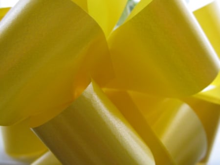 Folds of Sunshine - sunshine, abstract, yellow, ribbons, close-ups