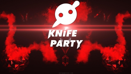 Knife party - knife party, dj, dubstep, red