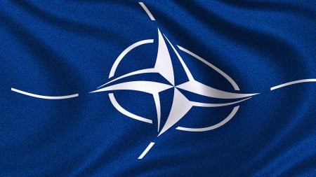 NATO - flag, satin, nato, texture, photo