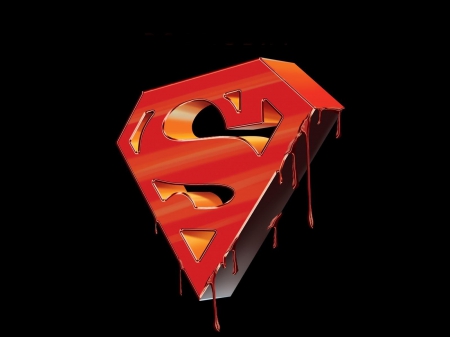 Bloody Superman - superman bleeding, bloody superman, superman logo, superman