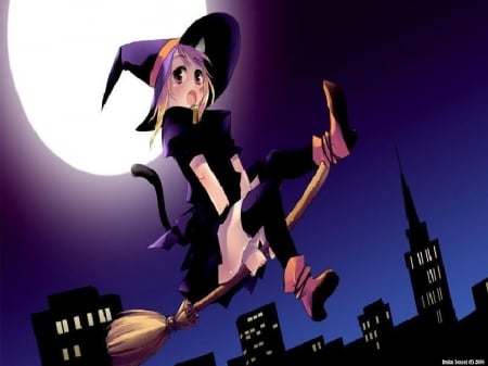 Witch - witch, girl, anime, lovely, we