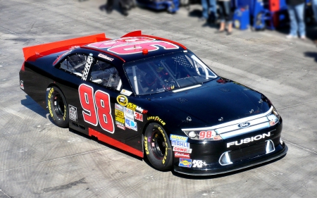 #98 Michael McDowell 1 - wide screen, mcdowell, photography, auto, racing, las vegas motor speedway, michael mcdowell, nascar, photo