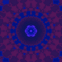 Blue & Purple Tye Dyed Wall