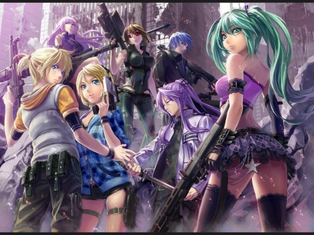 Vocaloid - gumi, kagamine rin, kaito, meiko, kamui gakupo, megurine luka, kagamine len, hatsune miku