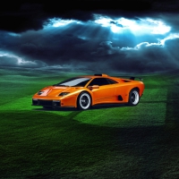 Orange car