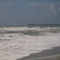 Stormy Pier Atlantic Beach NC