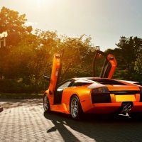 Orange Lamborghini Murcielago