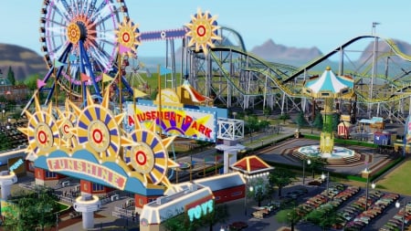 Amusement Parks - amusement, park, rides, thrill