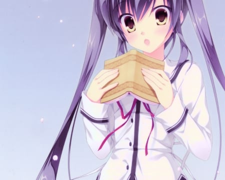 Lovely Book - girl, anime, lovely, book