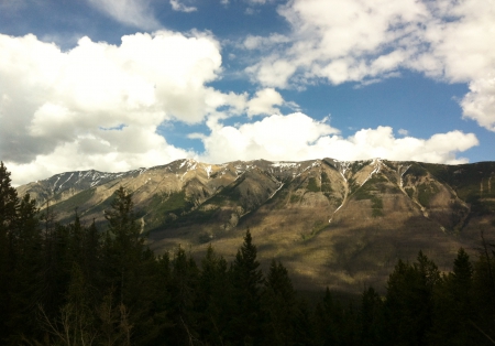 Mountains Summits in BC - Canada - white, sky, clouds, snow, blue, photography, mountains