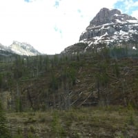 White Snow on the mountains in BC