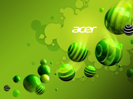 acer ball - nice design, green color, attractive, beautiful