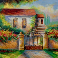 Garden scene