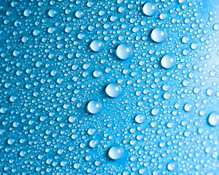 Water Drops - water, texture, blue, drops