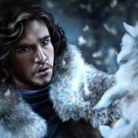 Jon Snow & Puppy Ghost